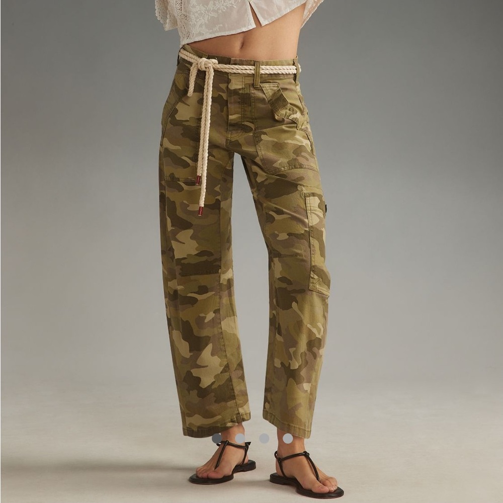 Anthropologie Millie Low Slung Barrel Pants by Pilcro sz 28